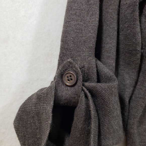 Take out cardigan womens 3/4 sleeves v neck button up cropped sweater ca… - Picture 4 of 9